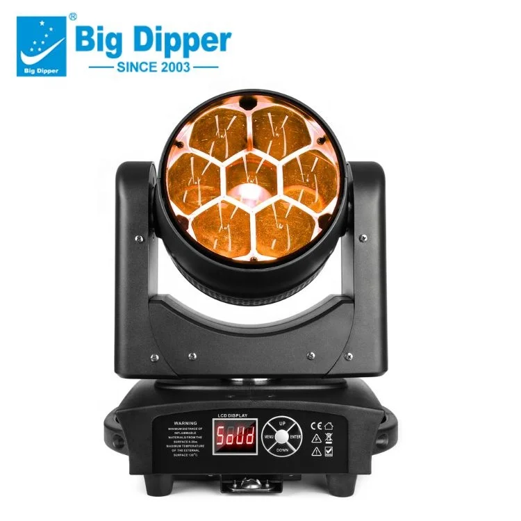 

Big Dipper 7*40w rgbw 4in1 moving head wash dj disco ktv bar party stage effect lights stage lighting equipment professional