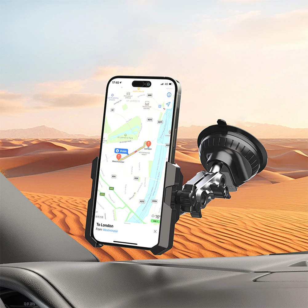 Car Phone Holder Strong Suction Car Phone Mount Adjustable Cell Phone Mount Cell Phone Holder for Dashboard Windshield Vent