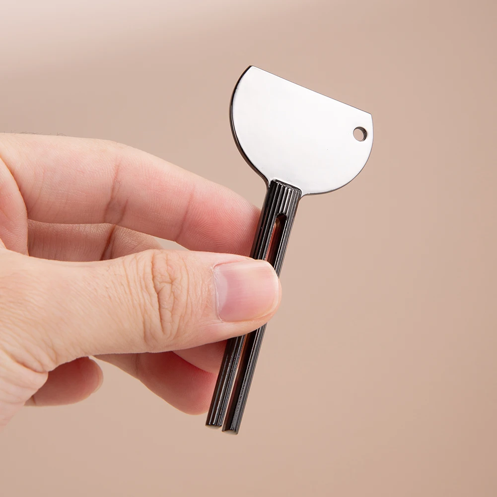 Toothpaste Squeezer Metal Tube Squeezer Stainless Steel Rolling Toothpaste Reduce Waste Multifunctional Paint Cream