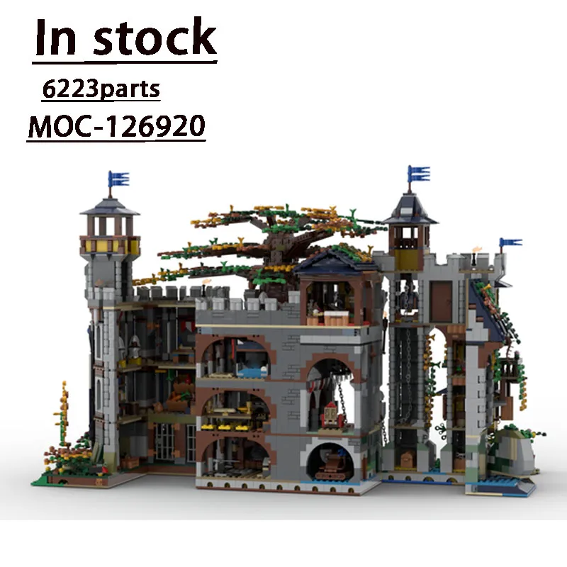 

New CenturyTreeFortMOC-126920BuildingBlockCustomStreet View BuildingBlock Assembly 6223 Parts Building Block Model Kids Toy Gift