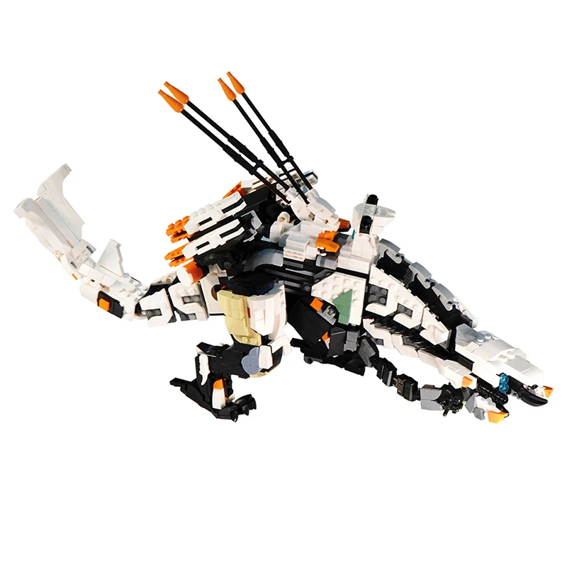 Gobricks Moc Horizon Zero Dawn Thunderjaw Wart West Monster Building Blocks Gioco Mattoni Modello Giocattoli Set Di Blocchi Di Costruzione