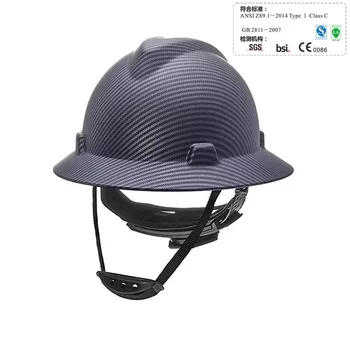 Free Shipping Safety Helmet Carbon fiber design Construction Hard Hat High Quality ABS Protective Equipment Helmets Work Cap fas