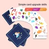 Montessori Toys Bump Card Game Playing Card Game Memory Training Matching Card Game Children Kids Animal Cognitive Education Toy 4