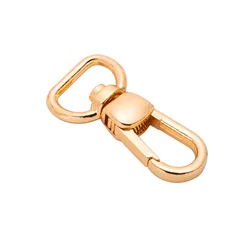 Luggage Hardware Accessories Hook 20mm Gun Color Wallet Metal Small Hook Buckle Zinc Alloy D-tail Dog Buckle