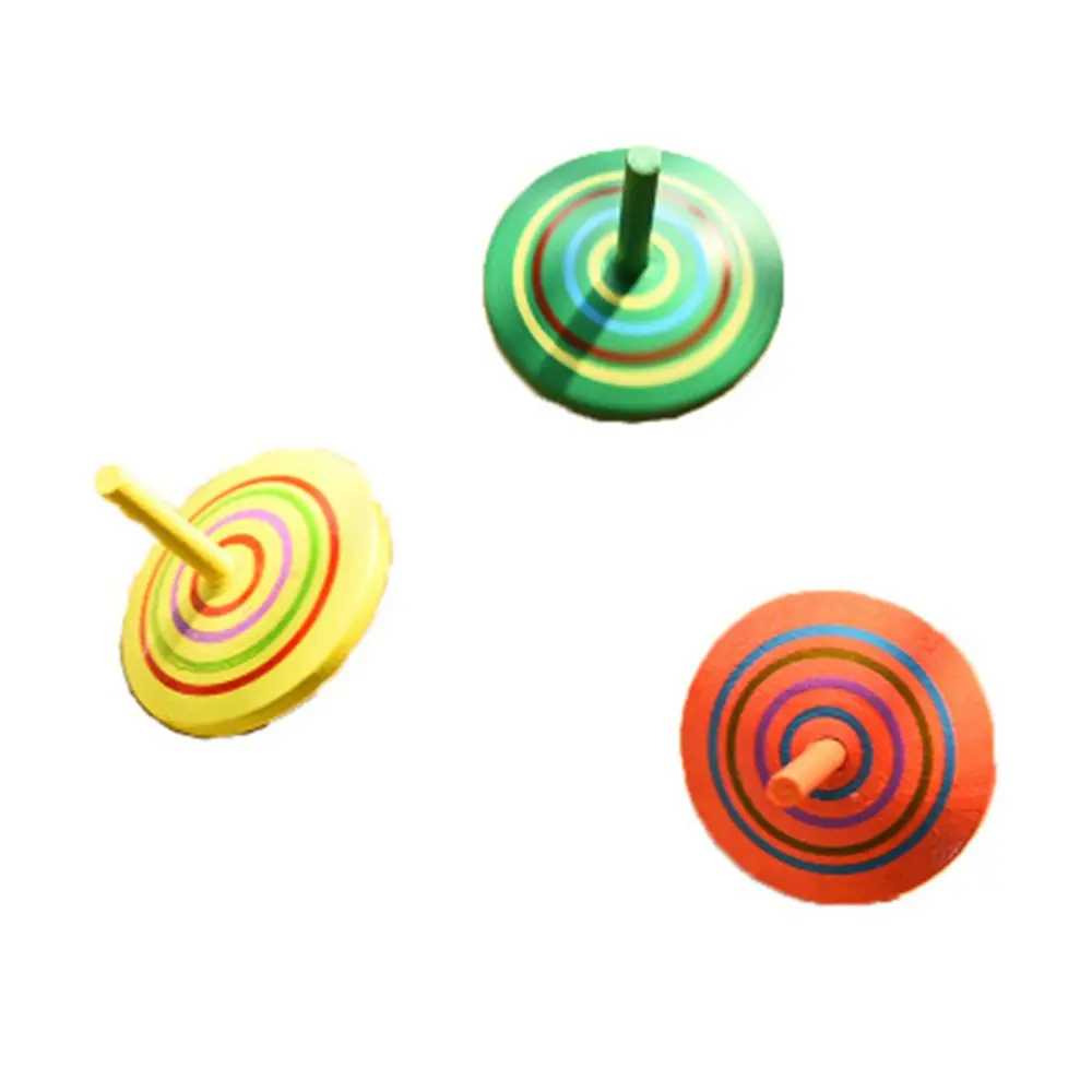 

Exquisite Gift Children Kid Leisure Rotate Hand Spinning Toy Wooden Spinning Top