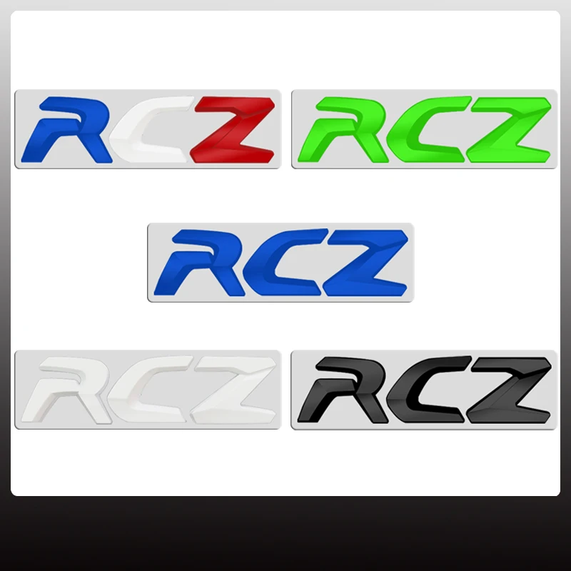 1 Pz Per Peugeot Rcz Lettering Sticker Car Badge Logo 3D Metal Trunk Emblem Decorazione Accessori Styling Decorativo