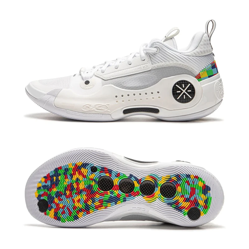 thumbnail image 1 of Zapatillas de baloncesto profesionales para hombre WAY OF WADE 10 LOW RAINBOW con placa de carbono y forro acolchado WOW 10 ABAS083, 1 of 5