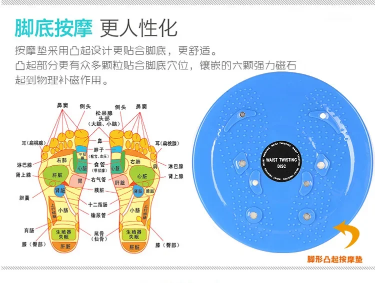 Waist Twisting Disc Fitness Balance Board Weight Lose Trainer Magnetic Massage Wriggling Plate Twister Training Pedal