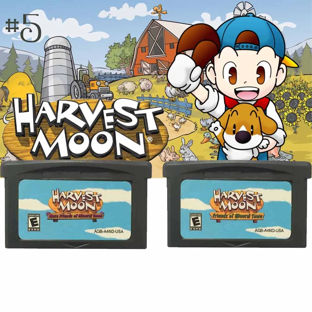 Harvest Moon 369 In Video Game Cartridge Card For NDS GBA SP GBM