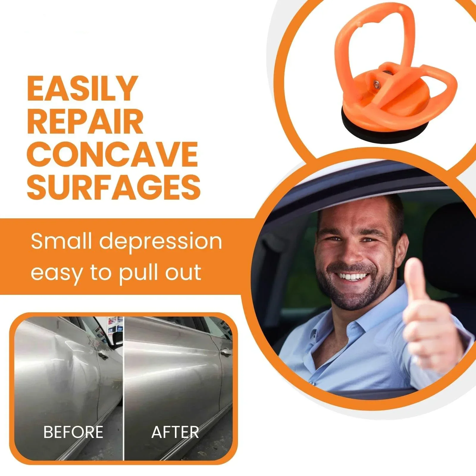 Car Dent Repair Universal Mini Puller Suction Cup Bodywork Panel Sucker Remover Tool Heavy-duty Rubber for Glass Metal Plastic