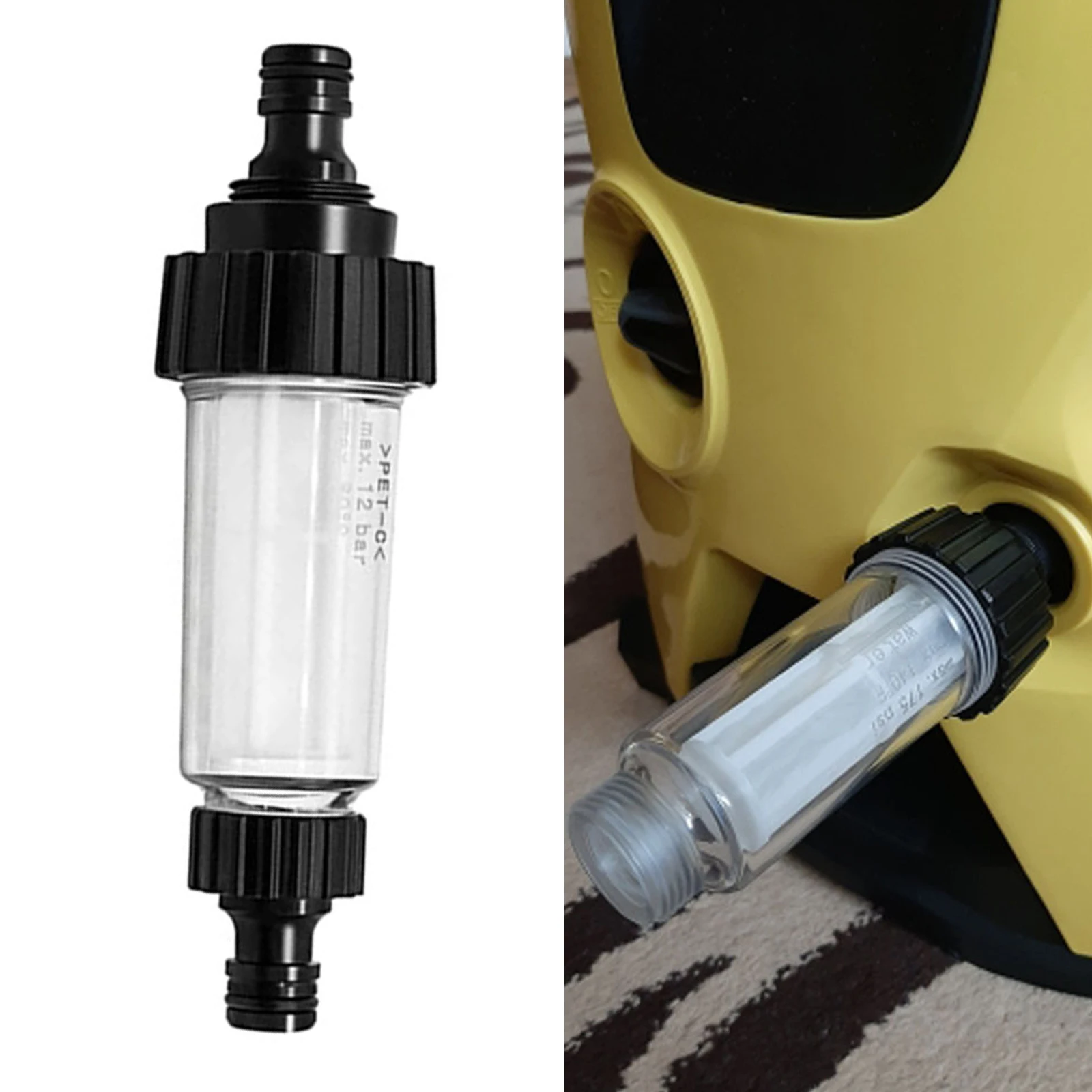 

High Pressure Washer Water Filter For Karcher K2 K3 K4 K5 K6 K7 G 3/4'' Water Filters With 2 Filter Cores For Lavor For Nilfisk