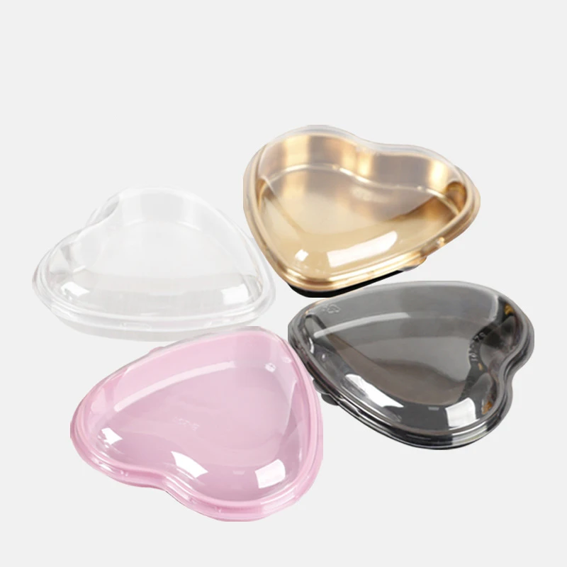 Heart-Shaped Food Box, 4 Color, One-time Packaging, Non-returnable Container, Disposable Fruit Love Box, Strawberry Packing Box
