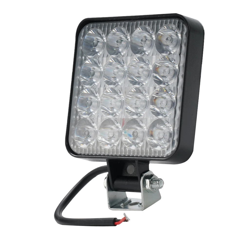 

Spotlight Working Light 12v 48w 16LED ABS+LED Accessories High Intensity Truck Off Road Tractor Waterproof Lamp Square Headlight