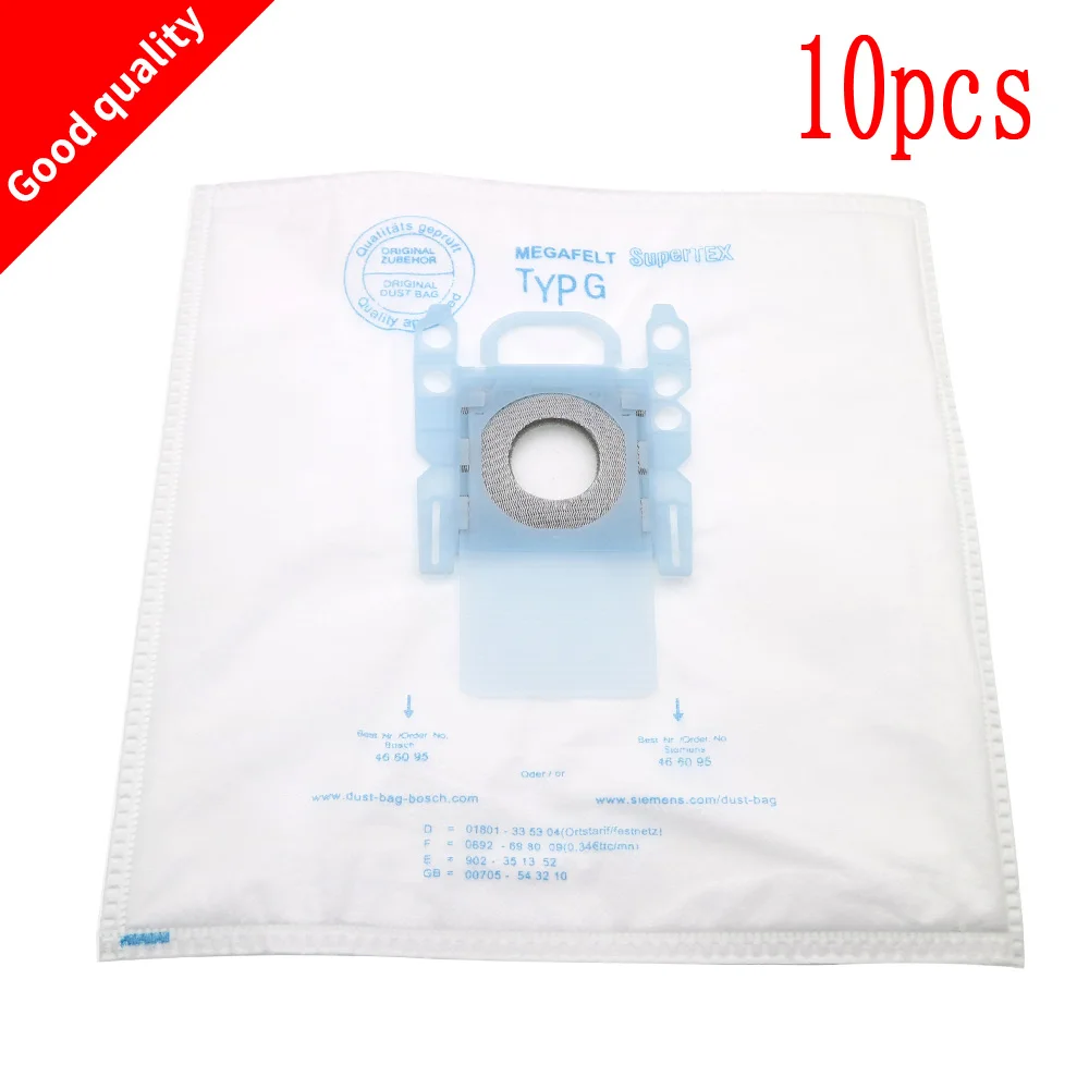 

10 Pieces For Bosch Microfiber G-Type GXXL GXL MegaAir SuperTex BBZ41FXXXL Non-Original Vacuum Cleaner Bags