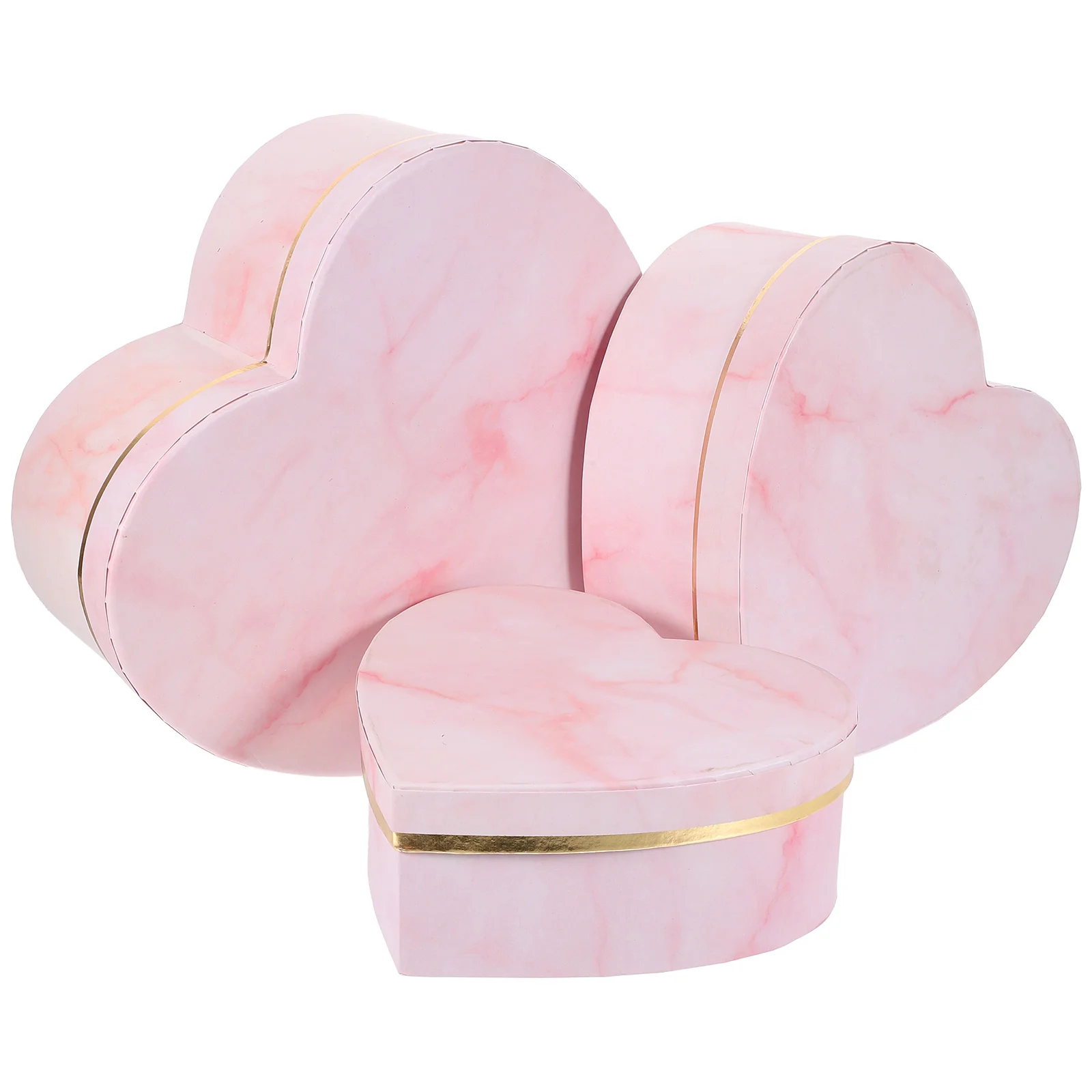 

3pcs Empty Gift Boxes Heart Shaped Gift Boxes Wedding Party Gift Holder Wrapping Box