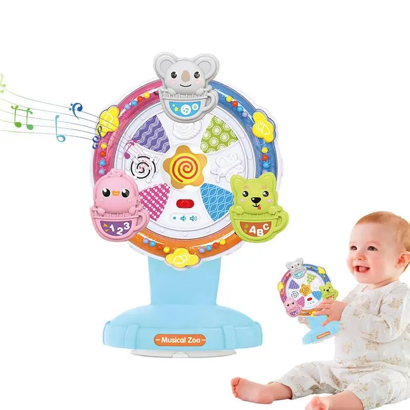 Spinning Toys For Babies ABS+PVC+electronic Components 3-36 Months Old Children Soothing Meals, Early Education & Learning baby early learning crisp ringtone cute cartoon baby tumbler toys 0 12 months children s gifts education puzzle doll tumbler abs