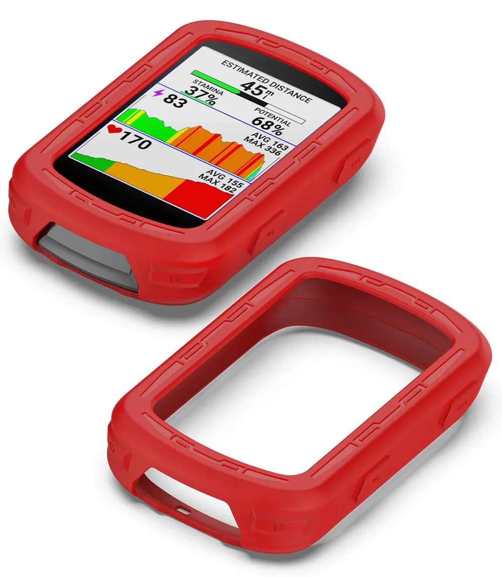 2-in-1-Schutzhülle für Garmin Edge 840 + Schutzfolie aus Glas, Fahrrad-Silikonhülle für Garmin Edge 540 – Detail 15