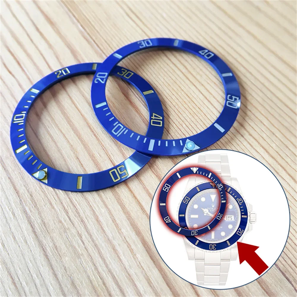 Intarsio Con Inserto In Ceramica Cerachrom Blu Per Rolex Submariner Data Blue Sunburst Dial 116613 Watch