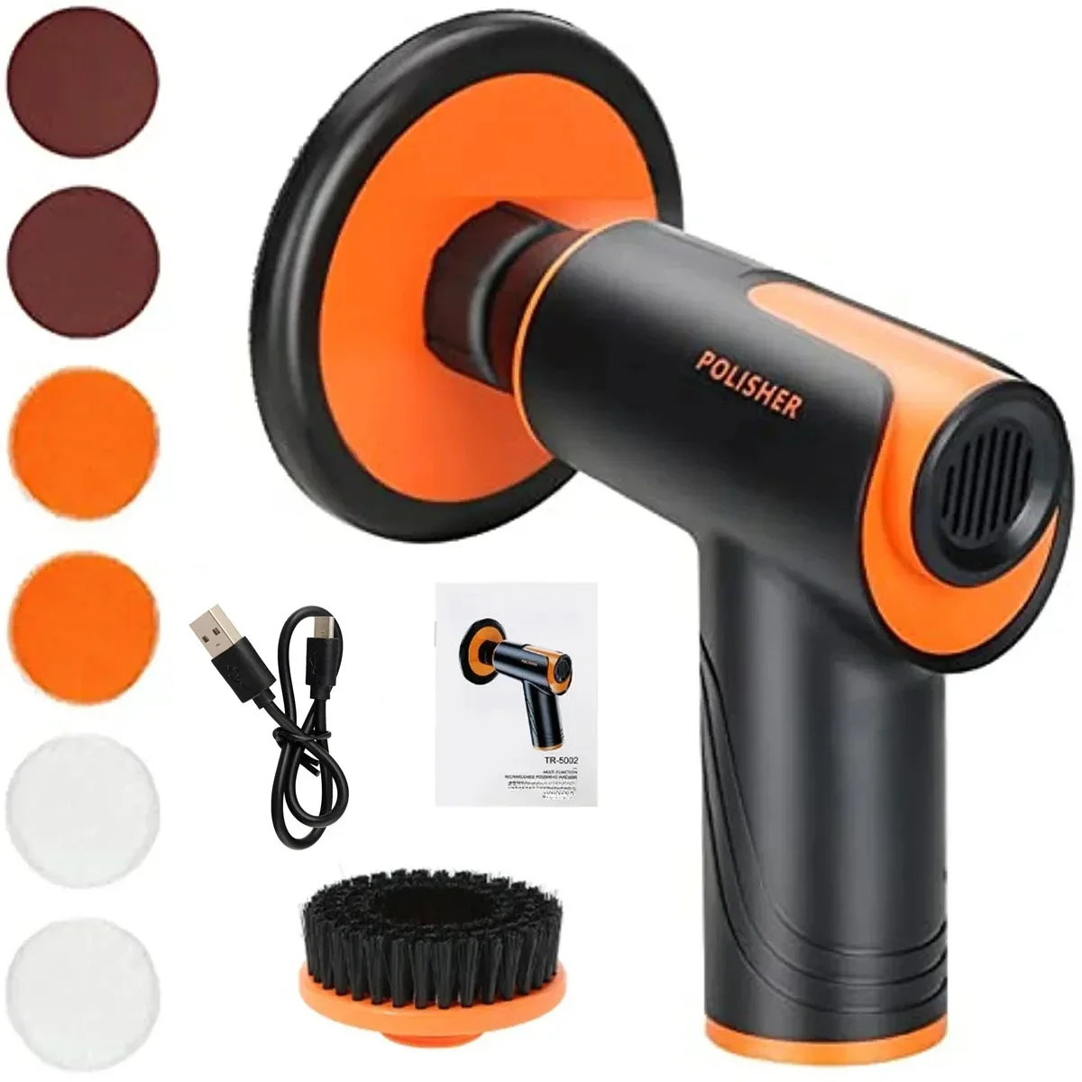 Cordless Car Polishing Machine 100W Car Buffer Polisher Rechargeable Wireless Polishing and Waxing Machine for Car Detailing 6