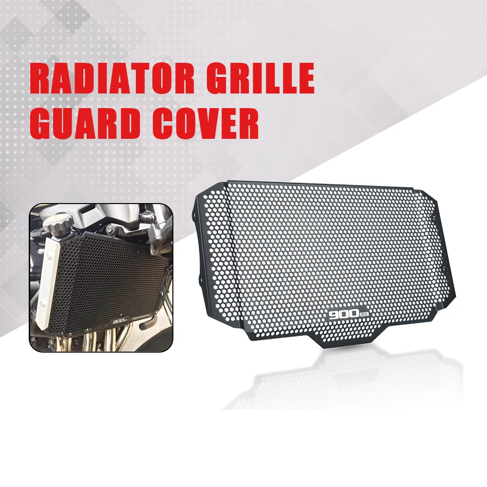 

Black Radiator Grille Oil Cooler Guard Cover Shield Protector Radiator Grill With Logo For Kawasaki Z900RS Cafe Performance