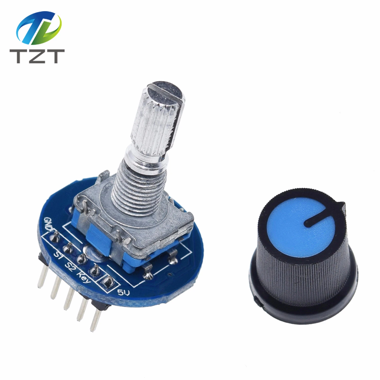 DIYTZT 1/3PCS Drehgeber Modul für Arduino Ziegel Sensor Entwicklung Runde Audio Rotierenden Potentiometer Knopf Kappe EC11