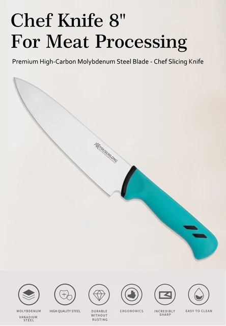 YOUSUNLONG Chef's Knives 8 inch - Premium High-carbon Molybdenum Steel  Blade Butchery Meat Processing Knife