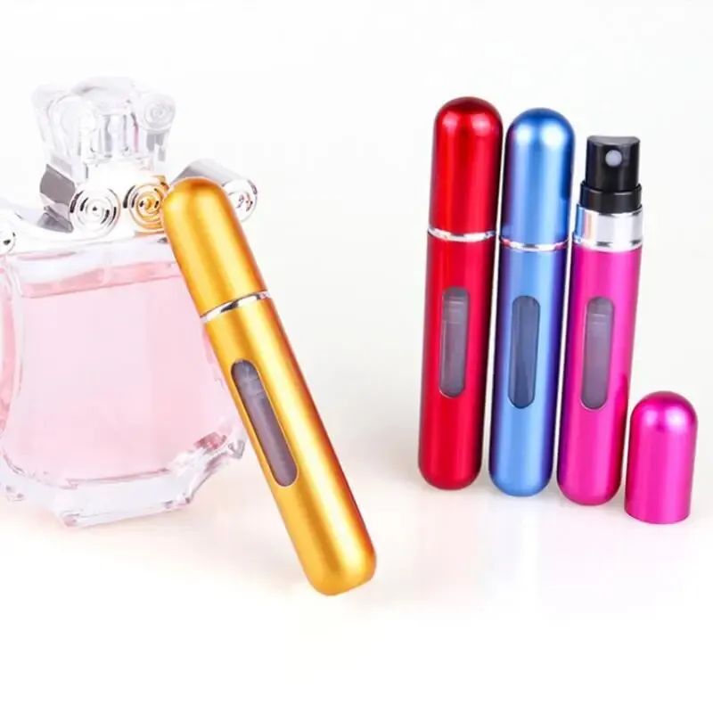 5ml Perfume Sub-bottles Bottom Filling High-end Portable Press Spray Small Spray Bottle Empty Bottle Sample Subpackaging Device BEST SELLERS