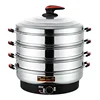 Multifunctional large capacity electric steamer stainless steel multi-layer steamer plug-in household and commercial 6