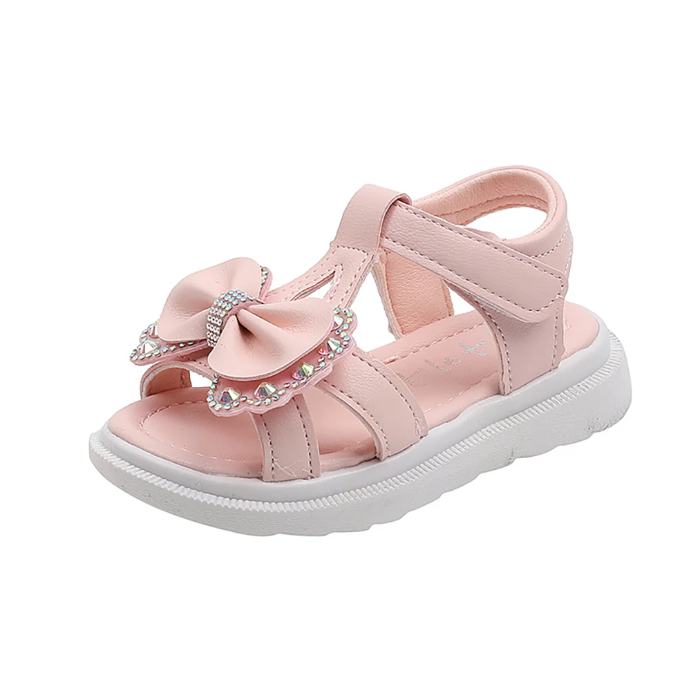 Summer Sandals For Girls Luxury Rhinestone Princess Sandals For Girls Anti-slippery Soft-soled Fashion Beach Shoes Summer Sandal 6