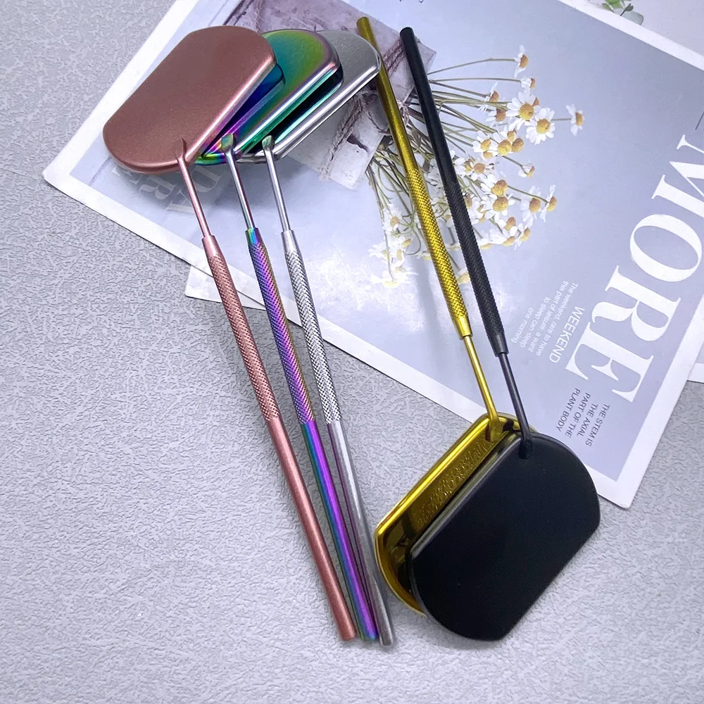 1Pc Eyelash Mirror Grafting Lash Magnifying Beauty Long Handle For Checking False Lashes Extension Makeup Tools Mirror Supplier