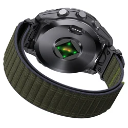 Durable Nylon Strap for Multi - Sport Smartwatches, Adjustable and Quick - Fit Design (Military green)