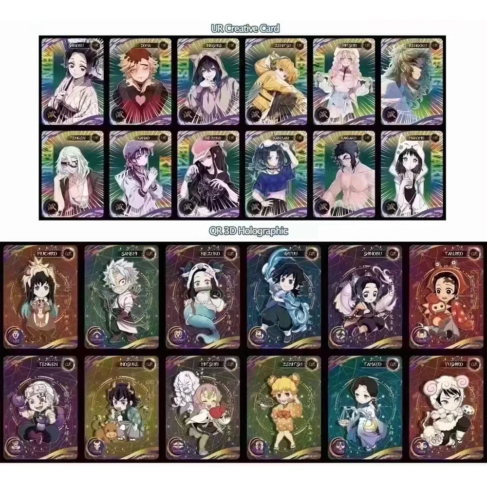 New Demon Slayer Collection Cards English Version Aikaho DS-02 Apocalypse Box Rainbow Gifts Playing Anime Acg Cards