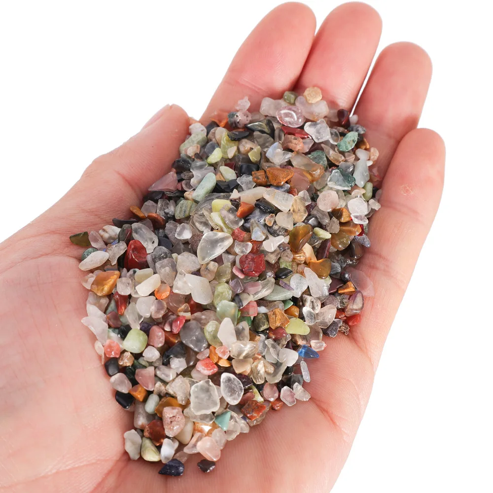 Natural Stone Gravel Crystal Chips Irregular Amethysts Quartz Stone for DIY Fish Tank Bonsai Decor
