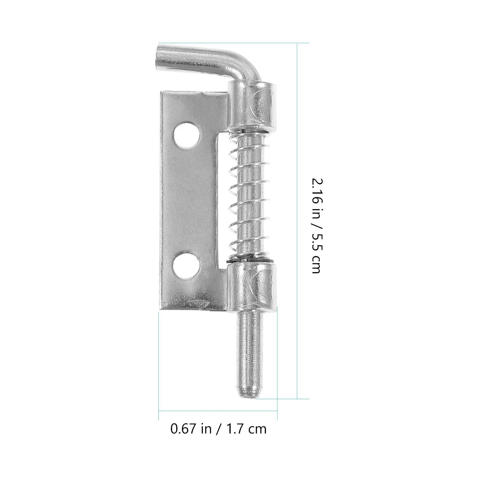 Spring Hinges Heavy Duty Galvanized Iron Barrel Bolt Latch Door Locks Spring Loaded Hardware Door Bolts Accessories 10 Pcs door latch