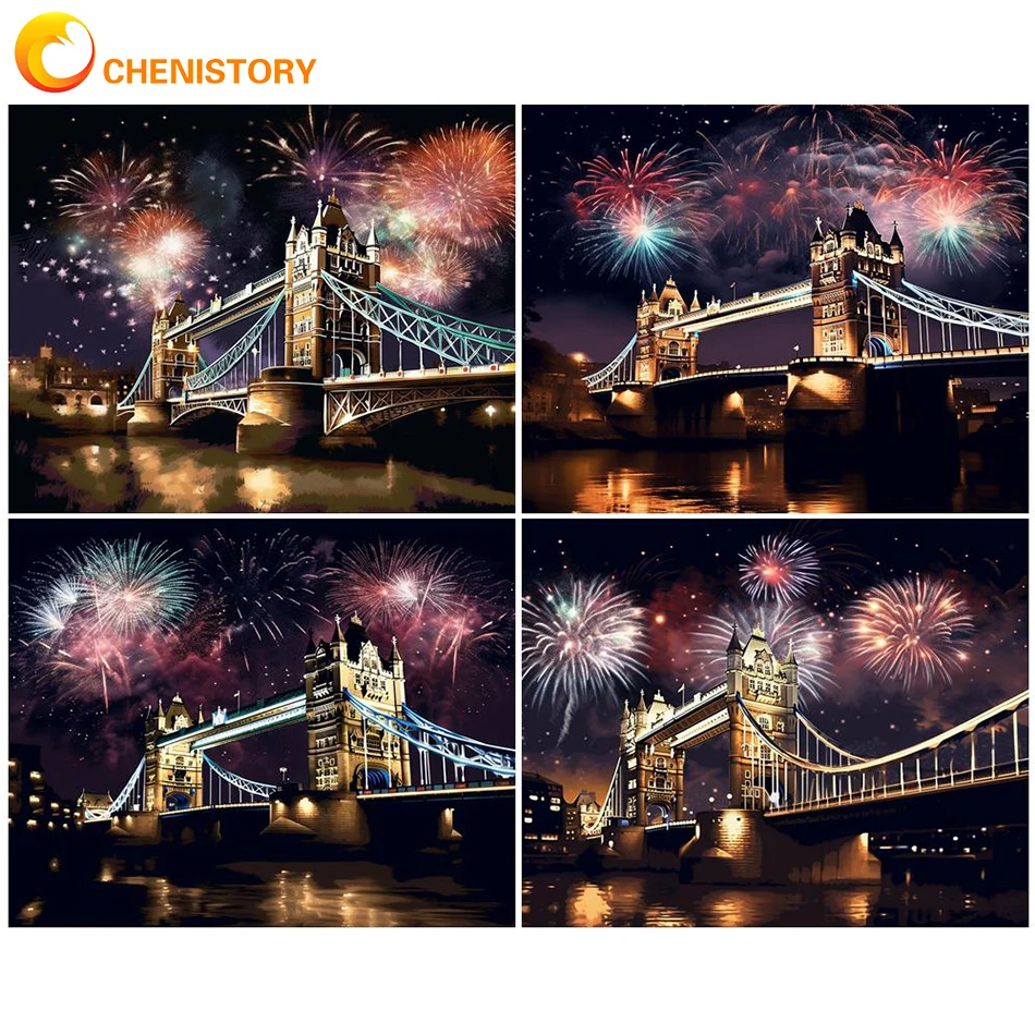 

CHENISTORY 60x75cm Diy Painting By Numbers Landscape Canvas Oil Painting Coloring By Numbers Wall Art Room Decoration Gift