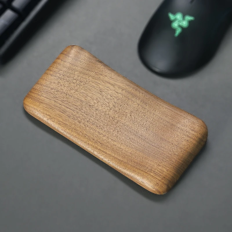 Black Walnut Wooden Ergonomic Wrist Rest Hand Support Mouse Esports Pad Comfortable Office Gaming Mouse Keyboards Accessories