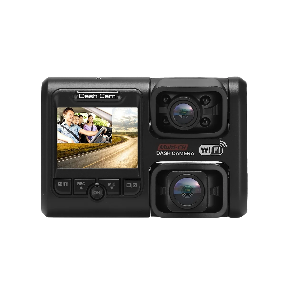 

Car 4K 2160P WIFI-Logger Dual Lens DVR Night Vision Dash Camera Video Recorder D30H 24 Hour Parking Monitoring A
