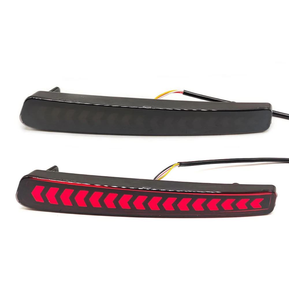 

Black Lens Arrowhead Style LED Rear Bumper Tail Fog Reflector Light DC 12V Fit for Toyota Corolla New