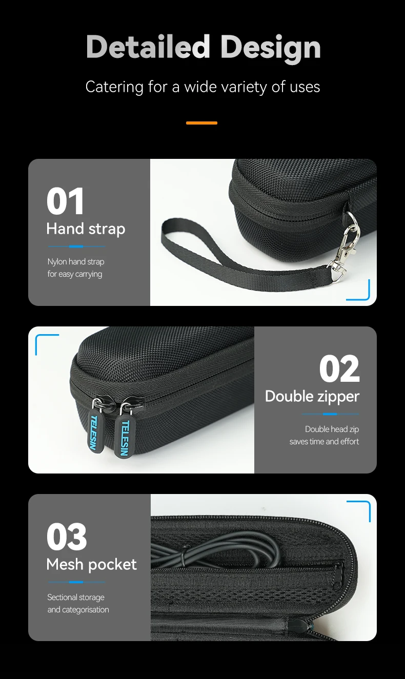 Mini Protective Bag For Pocket 3 Carrying Bag Waterproof Storage Box For Pocke