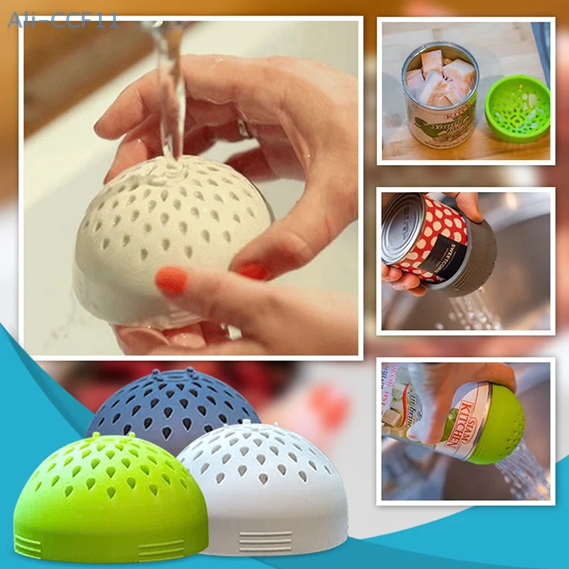 Food Grade Silicone Gel Filter Water Filter Cover Funnel Multi-use Mini Colander Food Mesh Can Drainer Kitchen Gadget