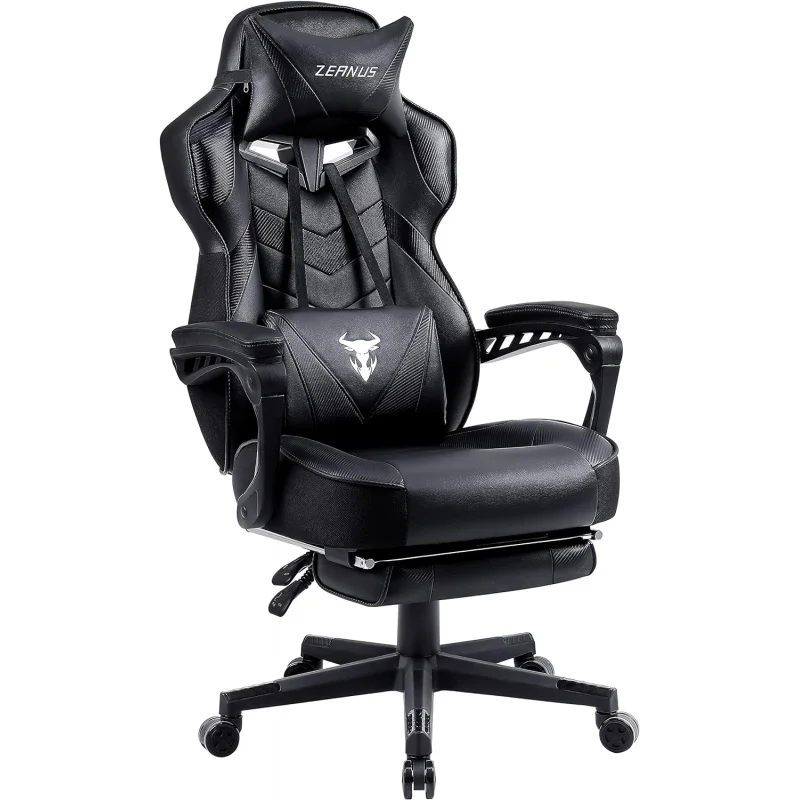 

Zeanus Gaming Chairs with Footrest Recliner Computer Chair for Adults Massage Chair Big and Tall, Ergonomic Office Gamer Chair f
