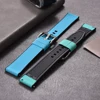 Sailcloth FKM Rubber Strap 18mm 19mm 20mm 21mm 22mm 24mm Quick Release FKM TOP+FKM Base Perfect Fit Flat End Universal Watchband 5
