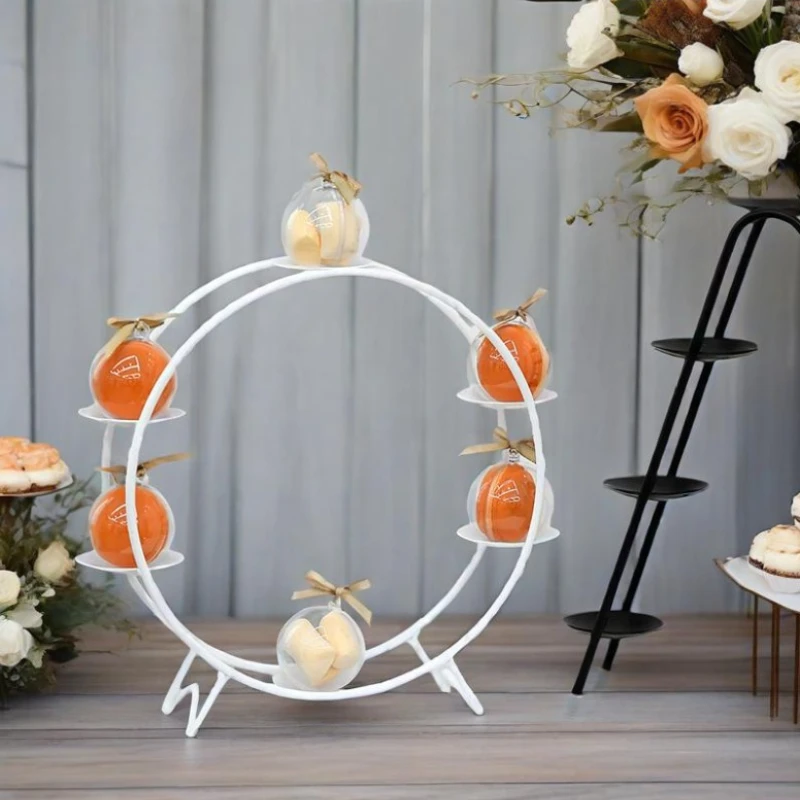 Wrought Iron Multi Layer Cake Display Stand for Birthday Parties