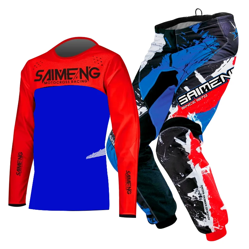 motocross kids set MX Jersey and Pants children Youth MTB DH UTV Enduro MX Gear Set Combo Off Road Racing Suit Dirt Bike