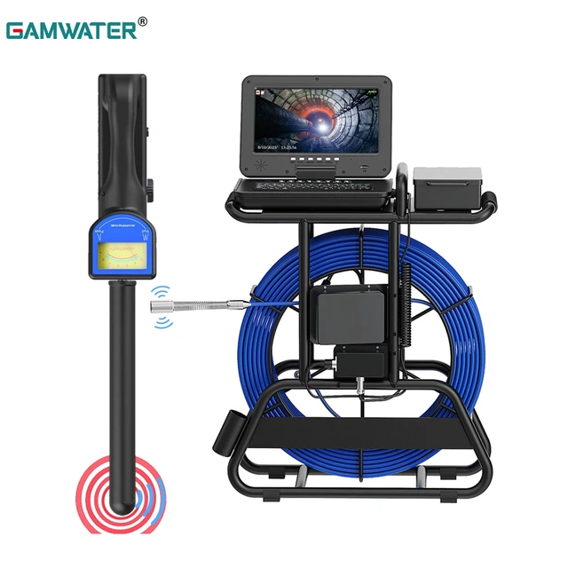 10 7MM 50-100M Sewer Pipe Inspection Camera with 512HZ 1080P