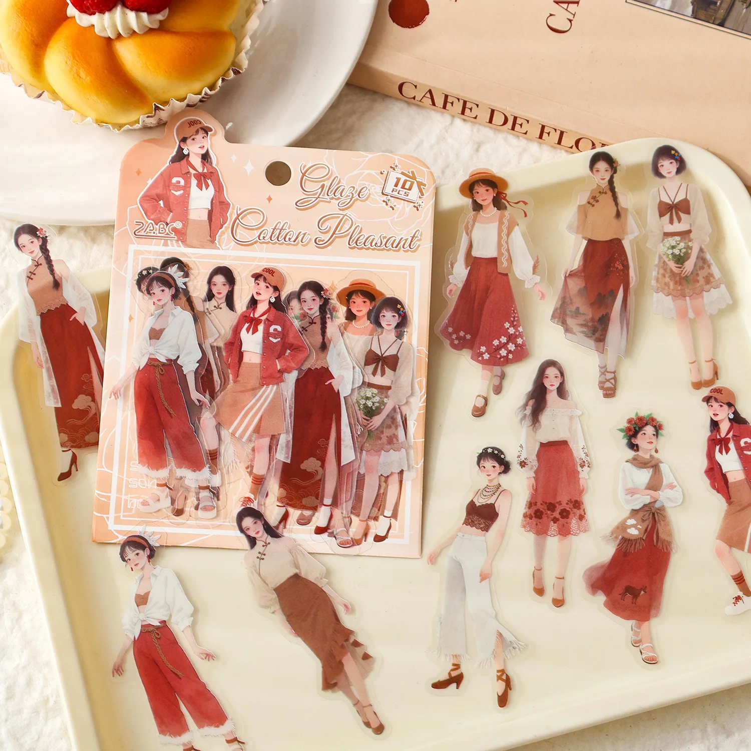 10pcs/1lot Kawaii 스크랩북 스티커 페닌슐라 Qinghuan 스크랩북 용품 플래너 장식 문구