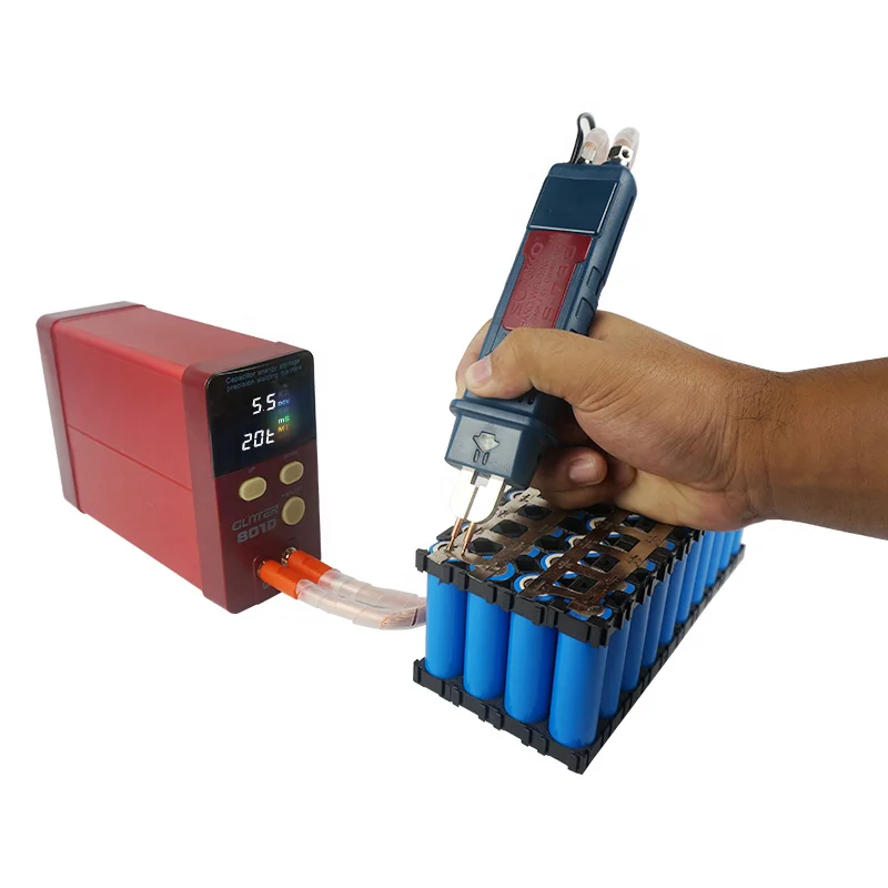801D 9900W Battery Capacitor Spot Welder Diy Kit Portable Electric Pulse Welding Machine Equipment Automatic AT Soldering Iron