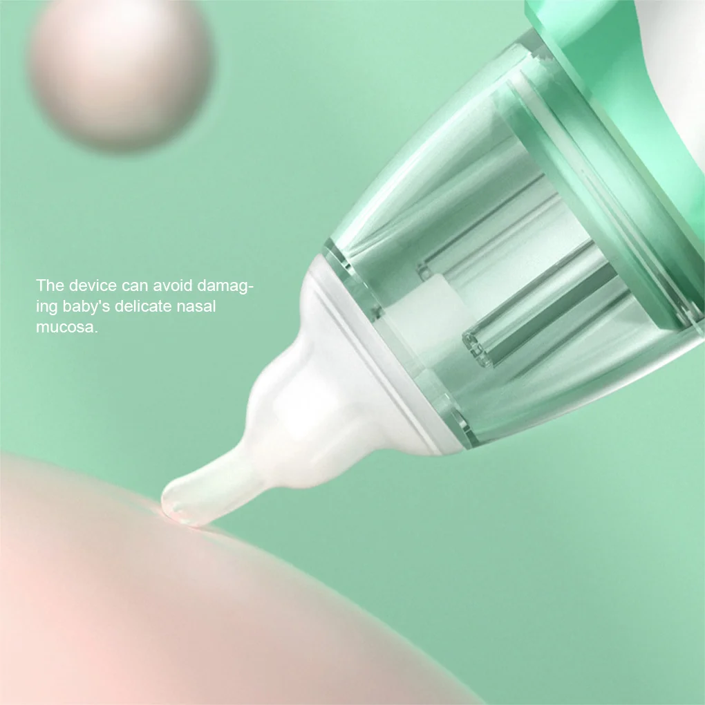 

Baby Nasal Aspirator Infant Nose Sucker Newborn Toddlers Hygienic Tool Rechargeable Battery Anti-Reflow design Silicone Nozzle