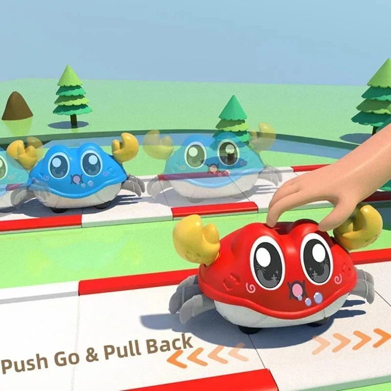 Double Force Walking Crawling Crab Tummy Time Baby Sensory Toys Infant Learning Crawl Development Babies Interactive Walking - Image 3