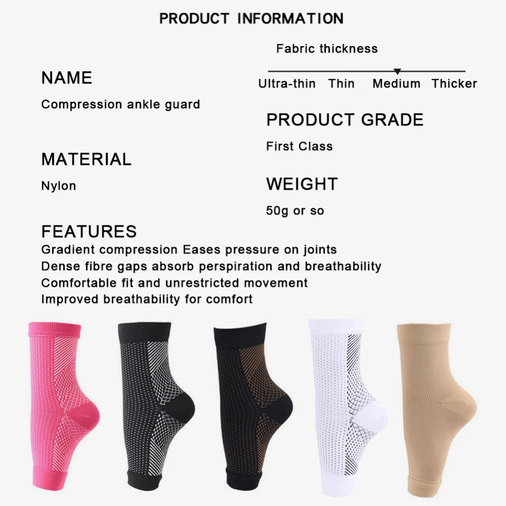 Sports Socks Men Protection Socks Skate Heel Protection of Front of Foot Shin Achilles Tendon Padded Barefoot
